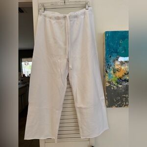 Frank & Eileen White Cotton Terry Sweatpants - Catherine Sweatpant